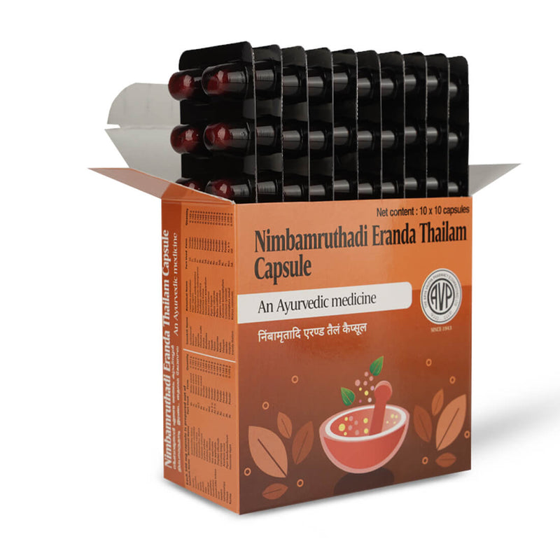 Nimbamruthadi Eranda Thailam Capsule image 3