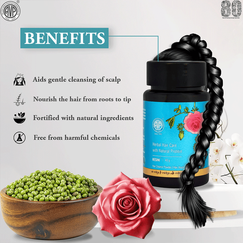 Kesini Ayurvedic Herbal Hair Cleanser Cum Hair Mask, Chemical Free, Goodness Of 7 Herbs image 3