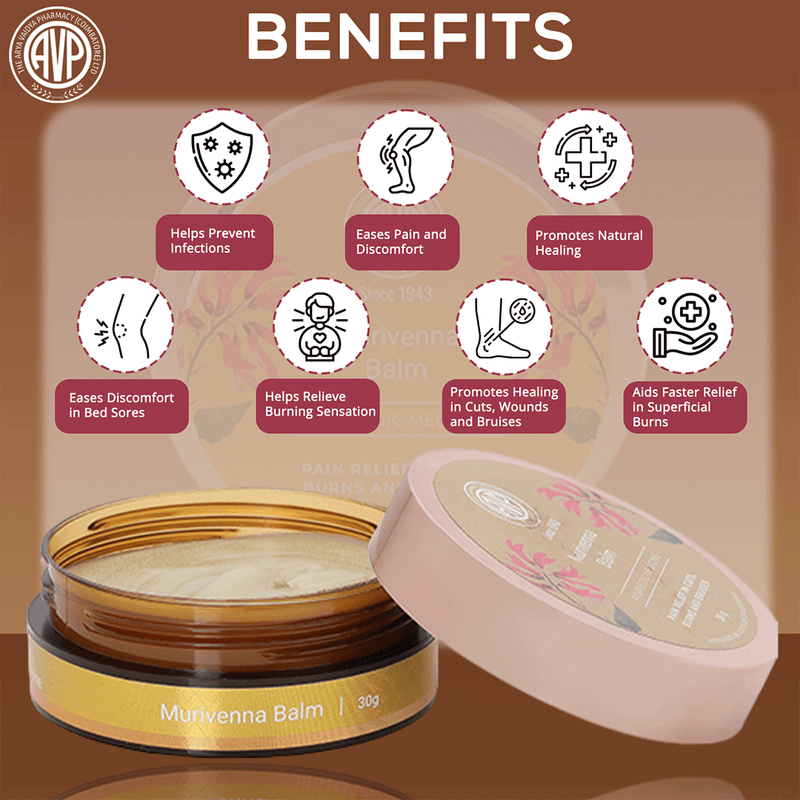 Murivenna Antiseptic First Aid Pain Relief Ayurvedic Balm - 30g image 2