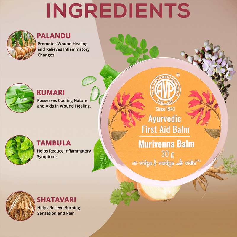 Murivenna Antiseptic First Aid Pain Relief Ayurvedic Balm - 30g image 4