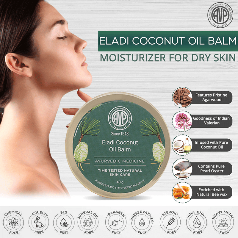 Eladi Skin Moisturiser Coconut Oil Balm 40Gm image 4