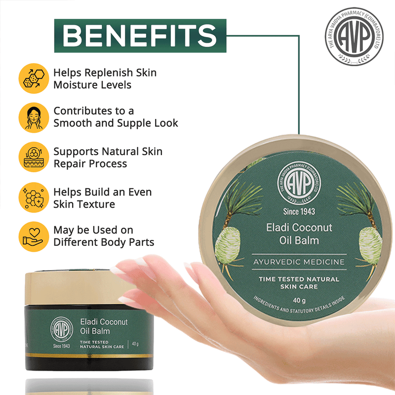 Eladi Skin Moisturiser Coconut Oil Balm 40Gm image 3