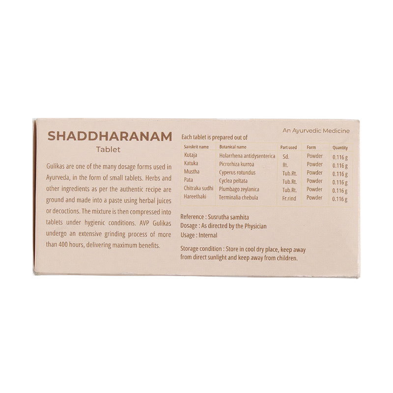 Shaddharanam Gulika - 100 Tablet image 6