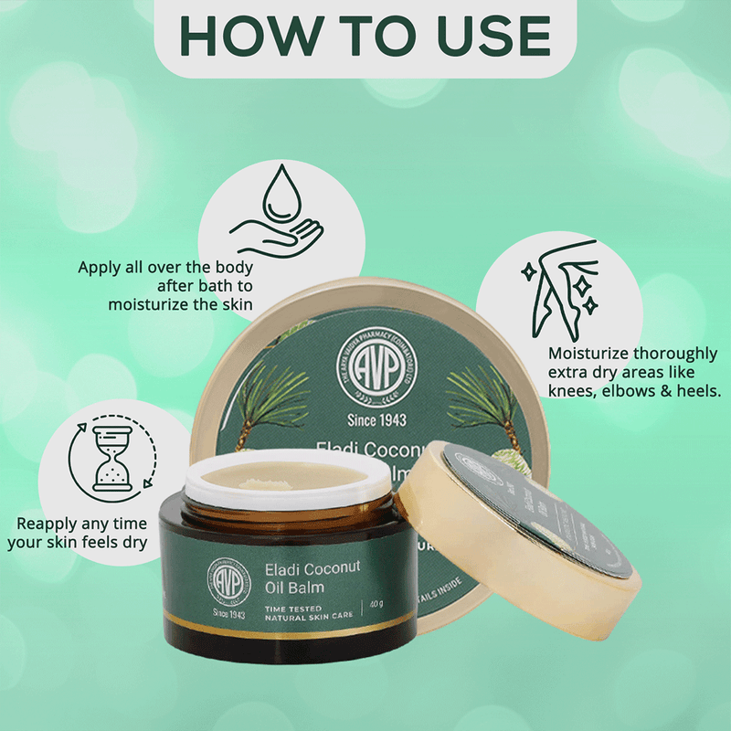 Eladi Skin Moisturiser Coconut Oil Balm 40Gm image 5