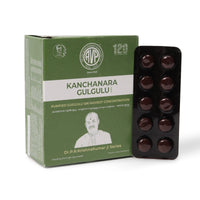 Kanchanara Guggulu (Gulgulu) Vatika 100 Tablets | Wellness and Metabolism thumbnail 1
