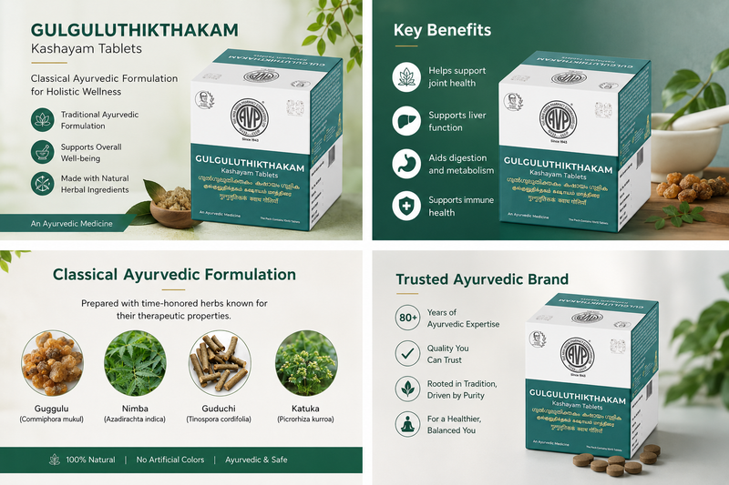 Gulgulthikthakam Kashayam Tablet | 100 Tablets image 3