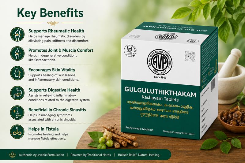 Gulgulthikthakam Kashayam Tablet | 100 Tablets image 5
