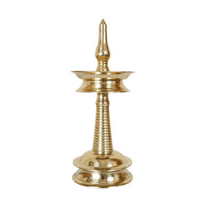 Avp Nilavilakku White Metal (Handmade) For Ayurvedic Treatment, Pooja And Traditional Rituals And Ceremonies
