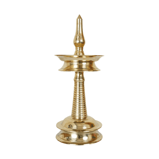 Avp Nilavilakku White Metal (Handmade) For Ayurvedic Treatment, Pooja And Traditional Rituals And Ceremonies