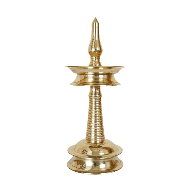 Avp Nilavilakku White Metal (Handmade) For Ayurvedic Treatment, Pooja And Traditional Rituals And Ceremonies image 1