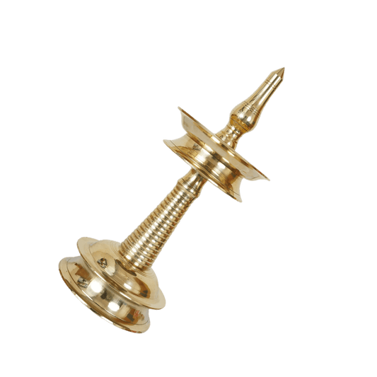 Avp Nilavilakku White Metal (Handmade) For Ayurvedic Treatment, Pooja And Traditional Rituals And Ceremonies