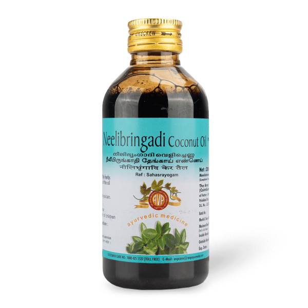 AVP Neelibringadi Coconut Oil Bottle of 200 ML